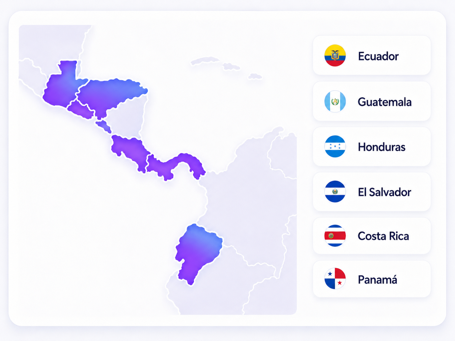 Mapa de cobertura regional de Digital Adspend